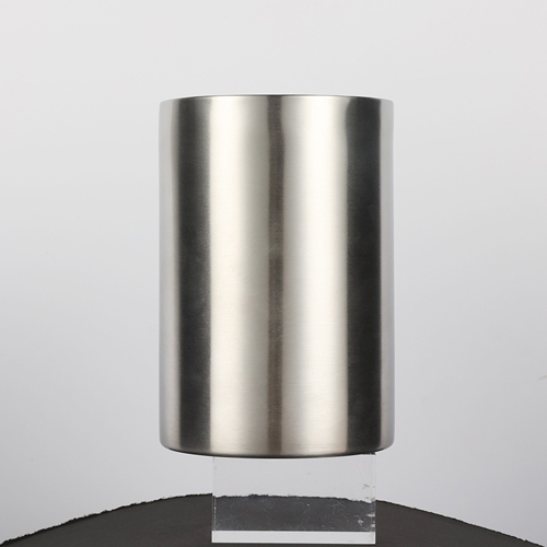 double-walled stainless steel ice bucket