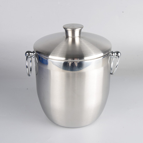 stainless steel ice buckets with spoon